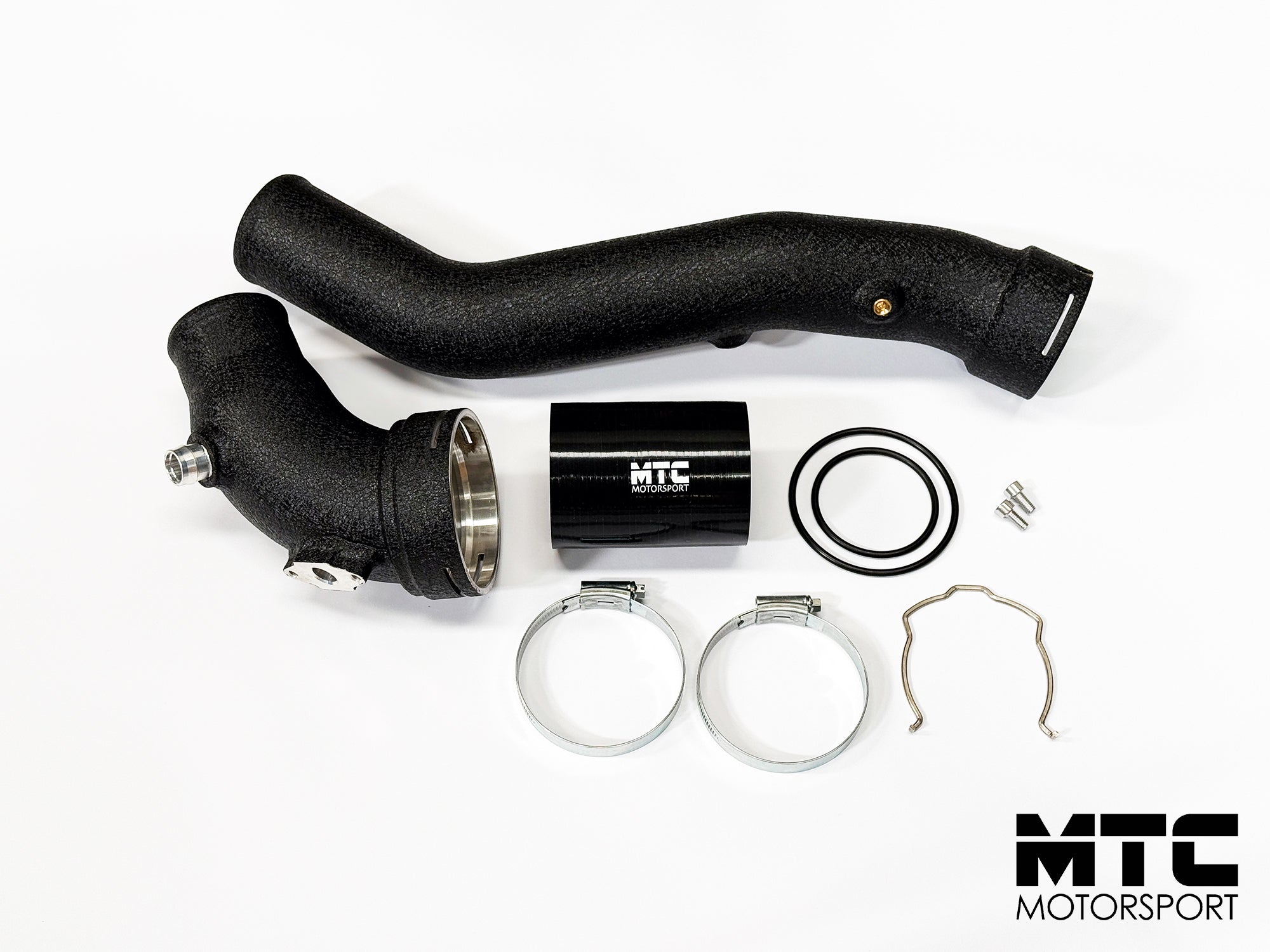 BMW F Chassis N55 Charge Pipe Kit Gen.2 Black (OE P/N 7604033) | MTC Motorsport