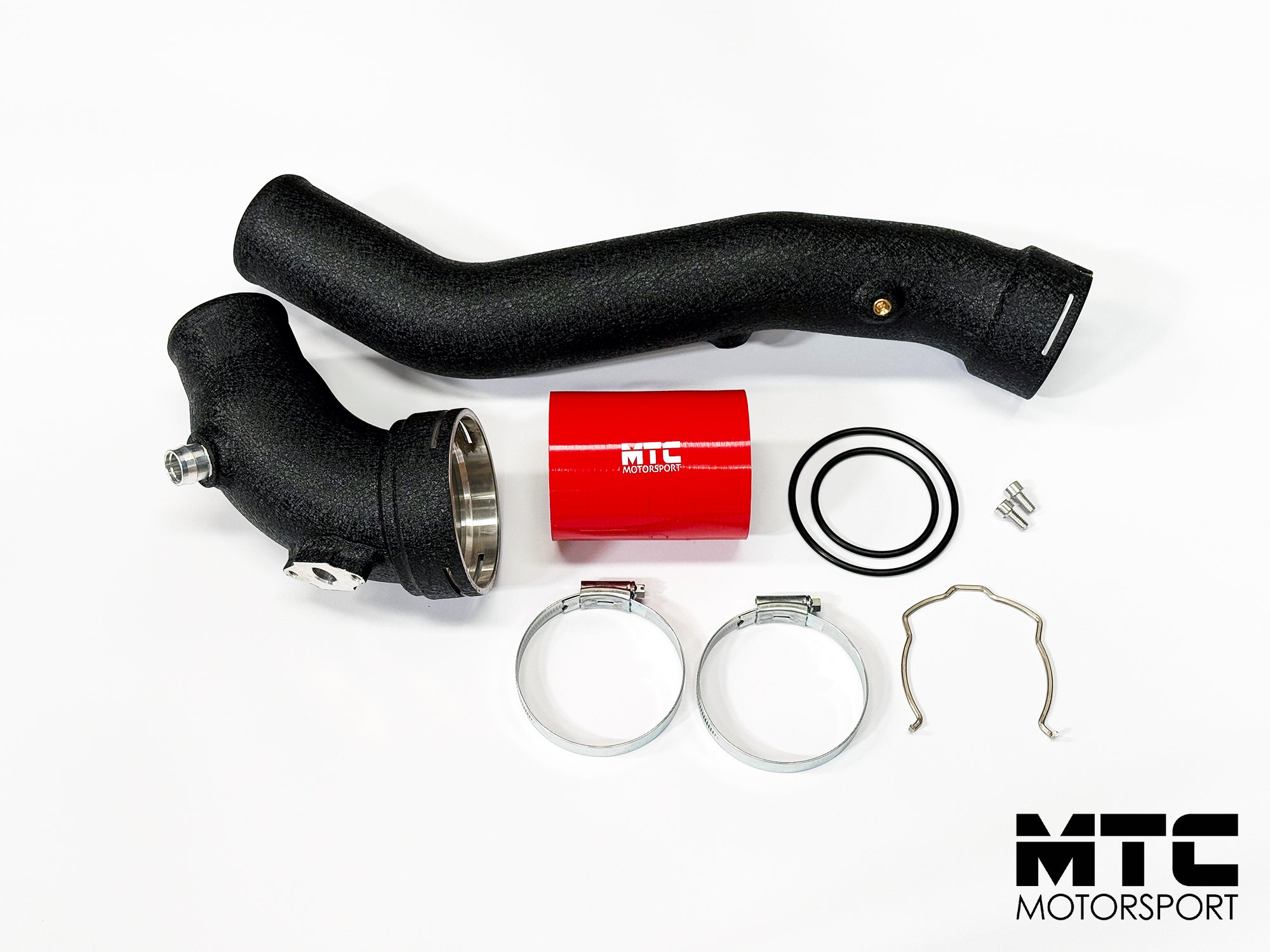 BMW F Chassis N55 Charge Pipe Kit Gen.2 Red (OE P/N 7604033) | MTC Motorsport