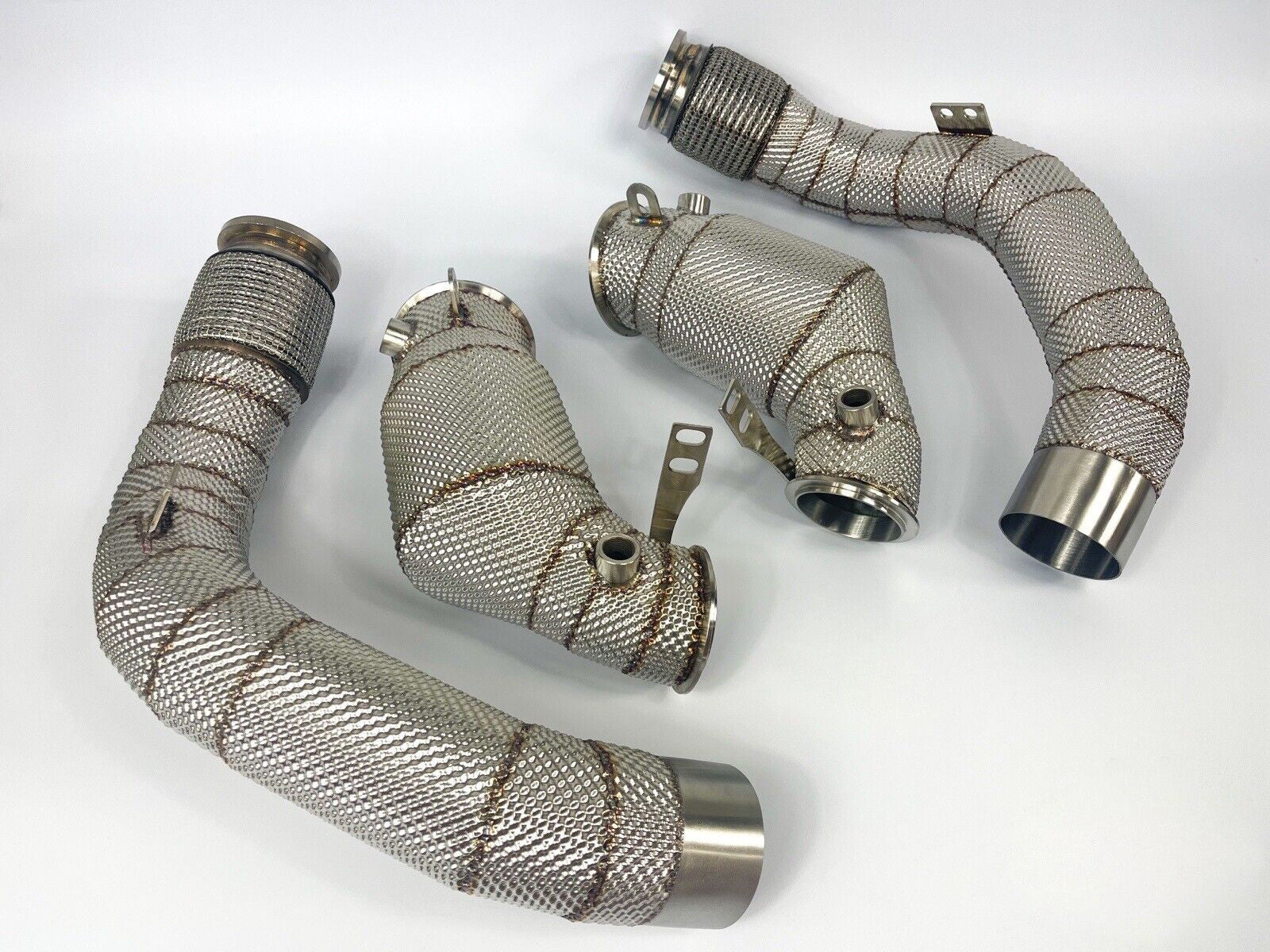 BMW F90 M5 Downpipes with 200 Cell Hi-Flow Sports Cats & Heat Shield 2018-20