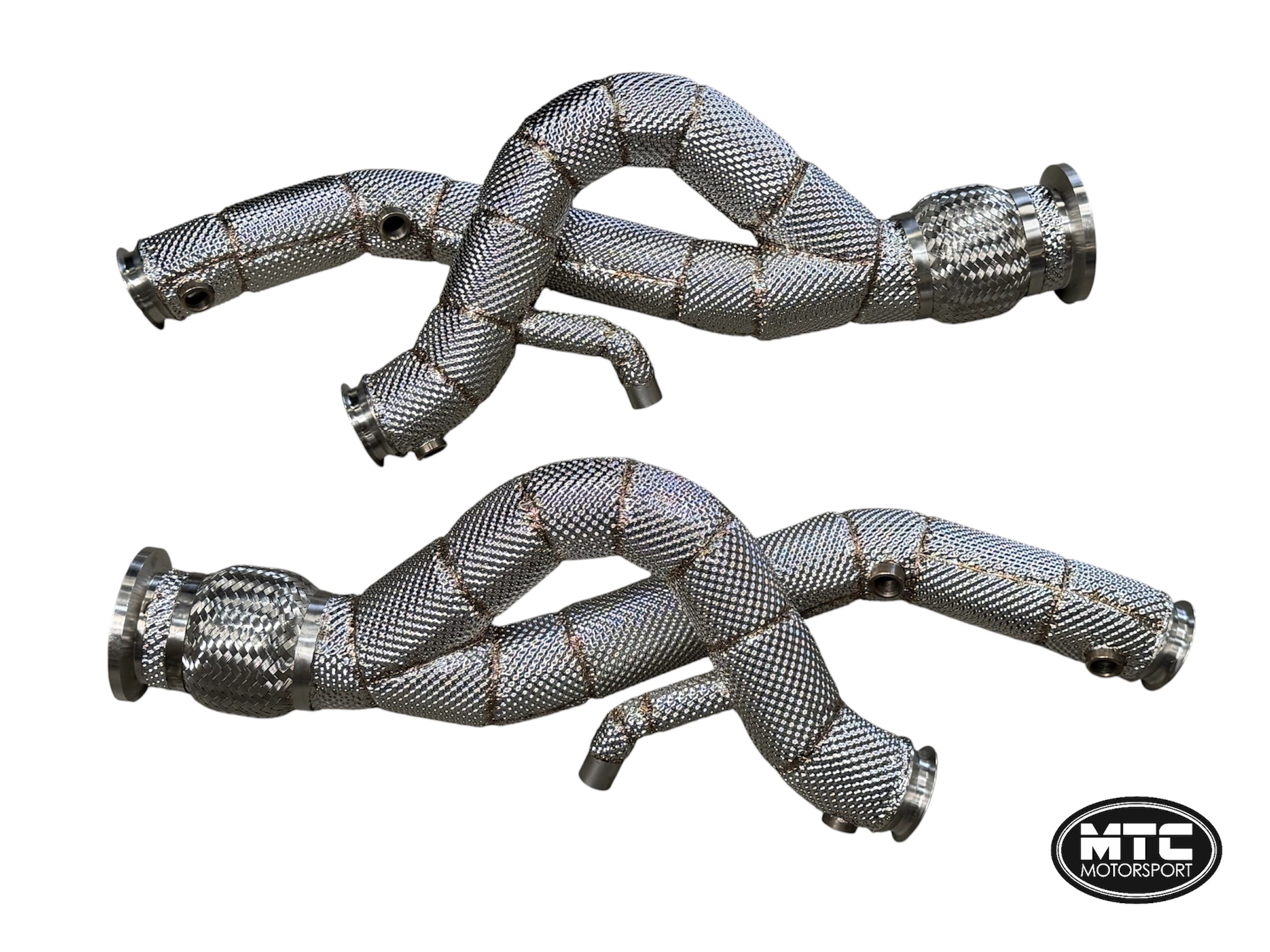 Lamborghini Revuelto Decat Downpipes Catless Full Heat Shield 2023-26 | MTC Motorsport