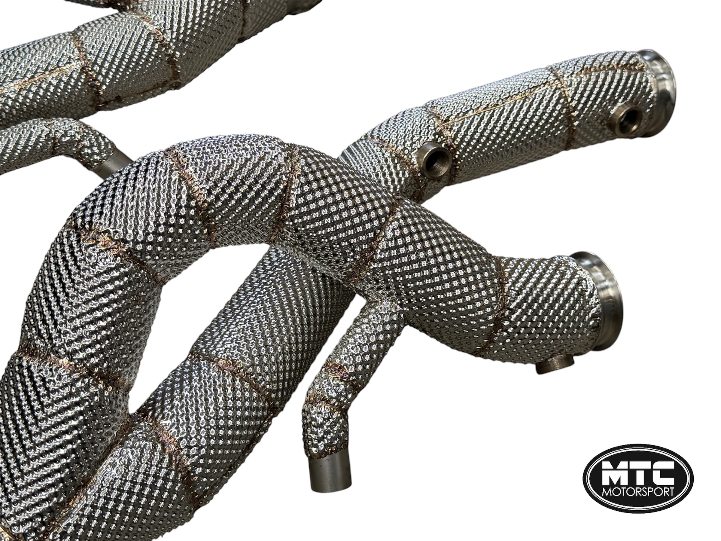 Lamborghini Revuelto Decat Downpipes Catless Full Heat Shield 2023-26 | MTC Motorsport