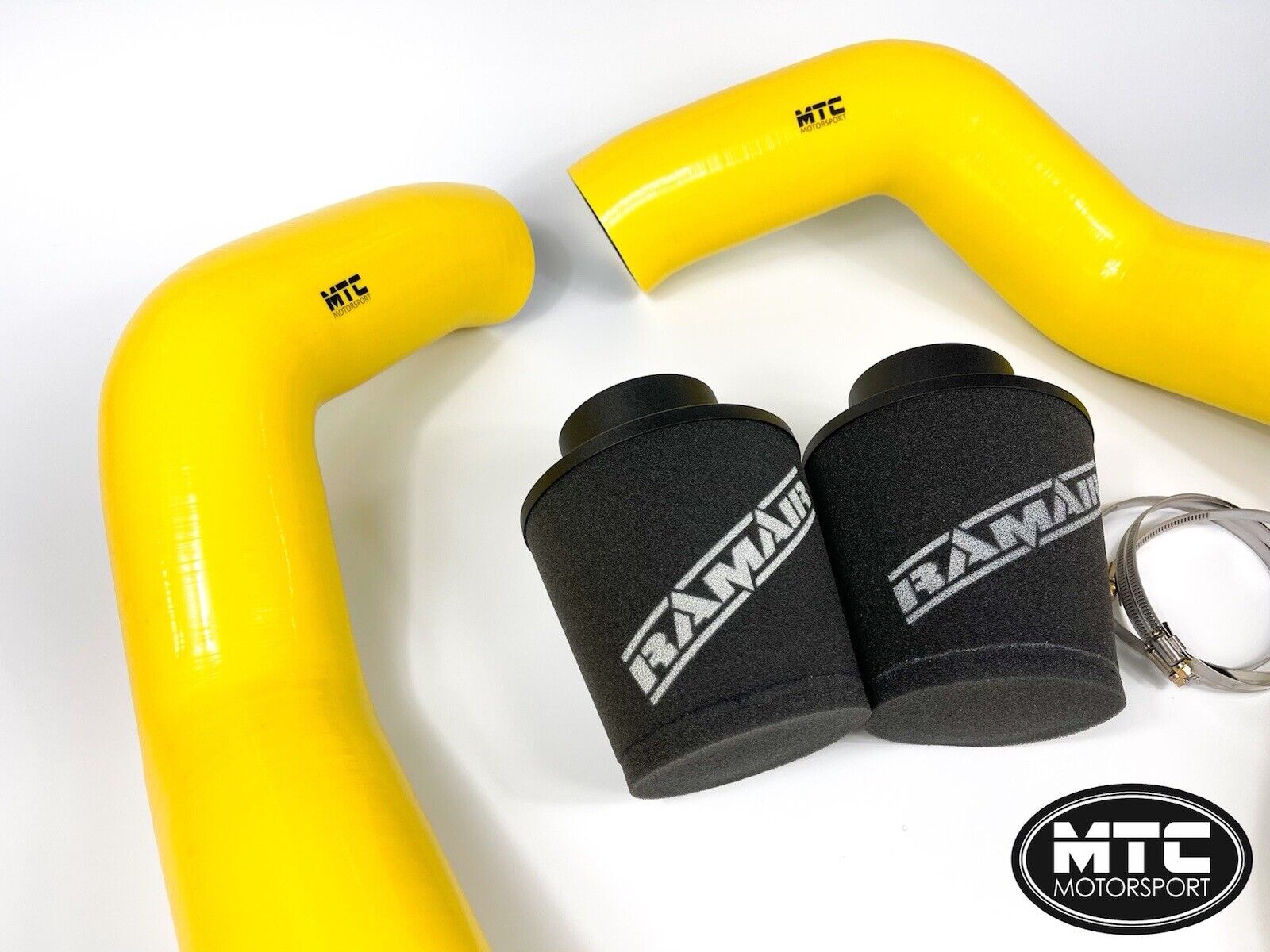 BMW M5 F90 Intake Hoses with Filter Cold Air Induction Kit M8 Yellow | MTC Motorsport