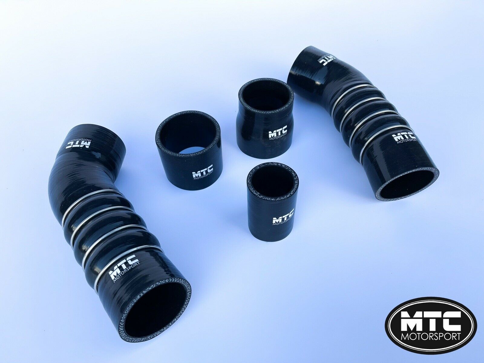 Audi TTRS Silicone Boost Hoses Turbo 8S Pre Facelift Black | MTC Motorsport