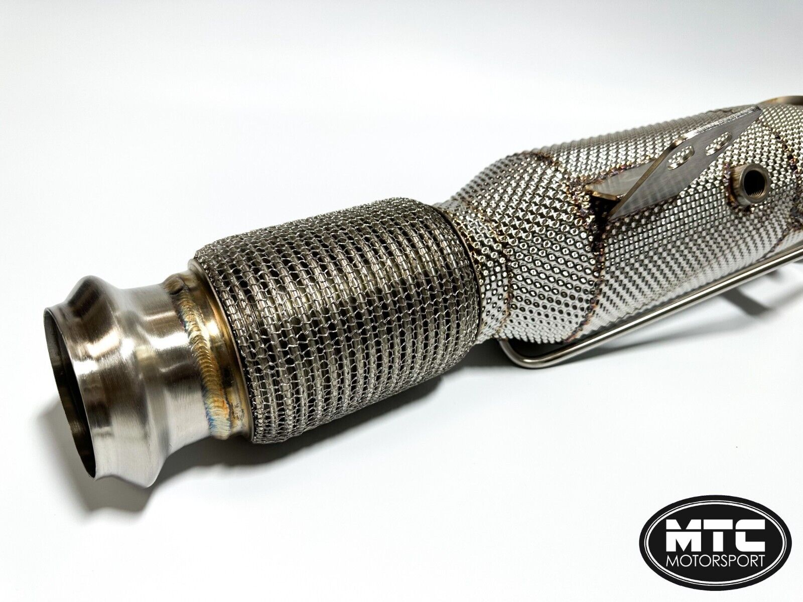 BMW M340i 440i Downpipe 200 Cell Hi-Flow Sports Cat & Heat Shield | MTC Motorsport