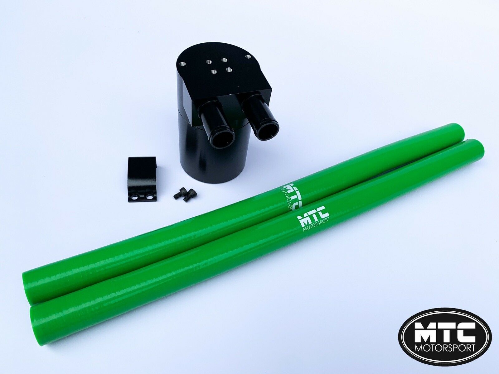 Oil Catch Can Tank Billet Steel Reservoir Universal Green VXR | MTC Motorsport