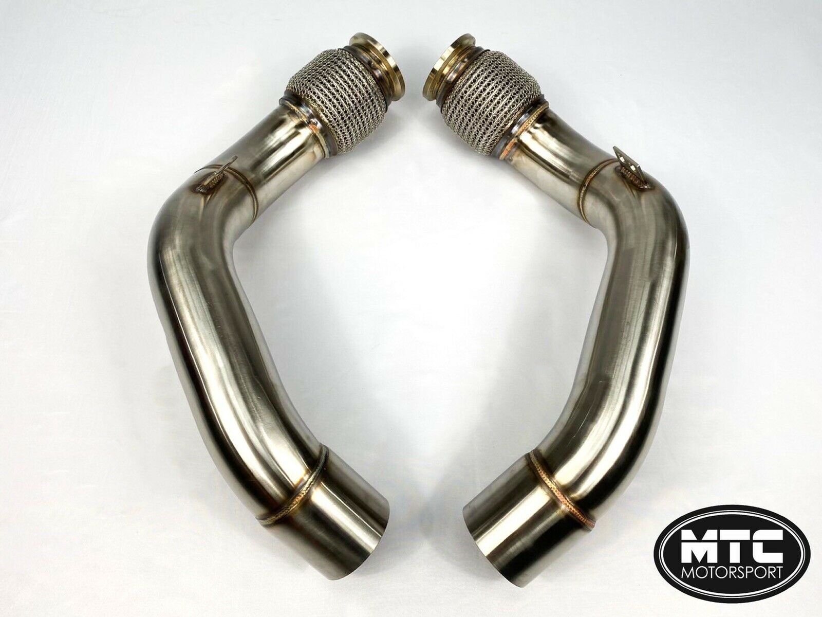 BMW F90 M5 Secondary Decat Downpipes 3” 2018- | MTC Motorsport
