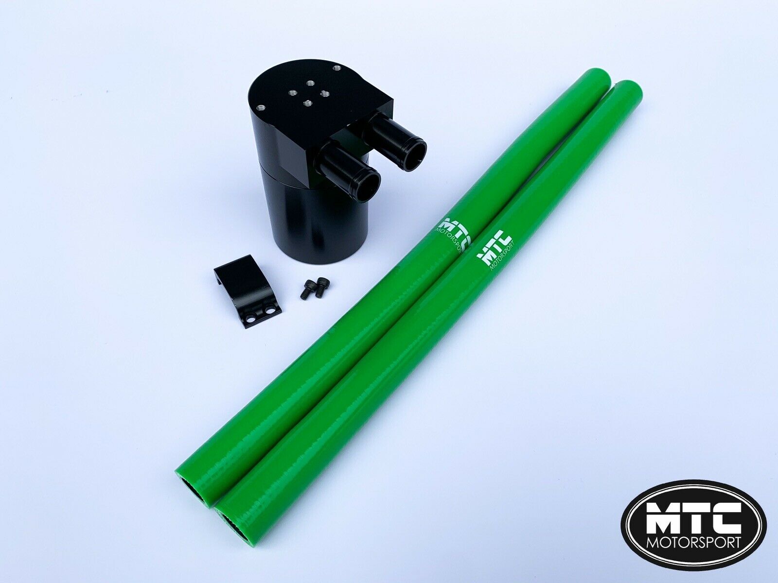 Oil Catch Can Tank Billet Steel Reservoir Universal Green VXR | MTC Motorsport