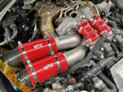 Audi RS6 RS7 S8 C7 Boost Hoses Turbos to Chargecooler Grey | MTC Motorsport