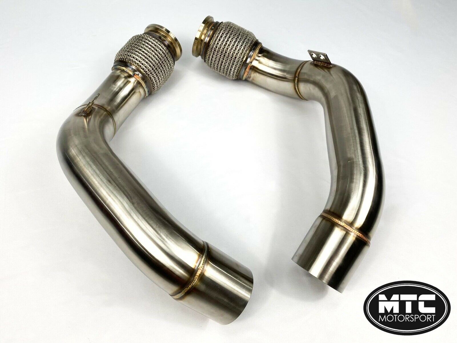 BMW F90 M5 Secondary Decat Downpipes 3” 2018- | MTC Motorsport