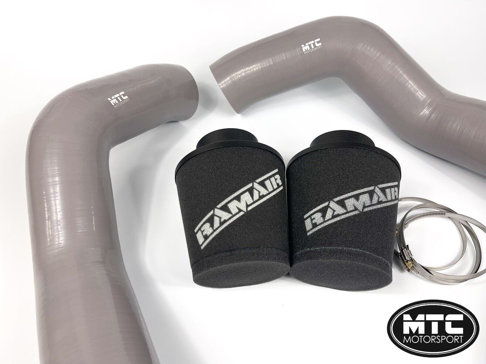 BMW M5 F90 Intake Hoses with Filter Cold Air Induction Kit M8 Grey | MTC Motorsport