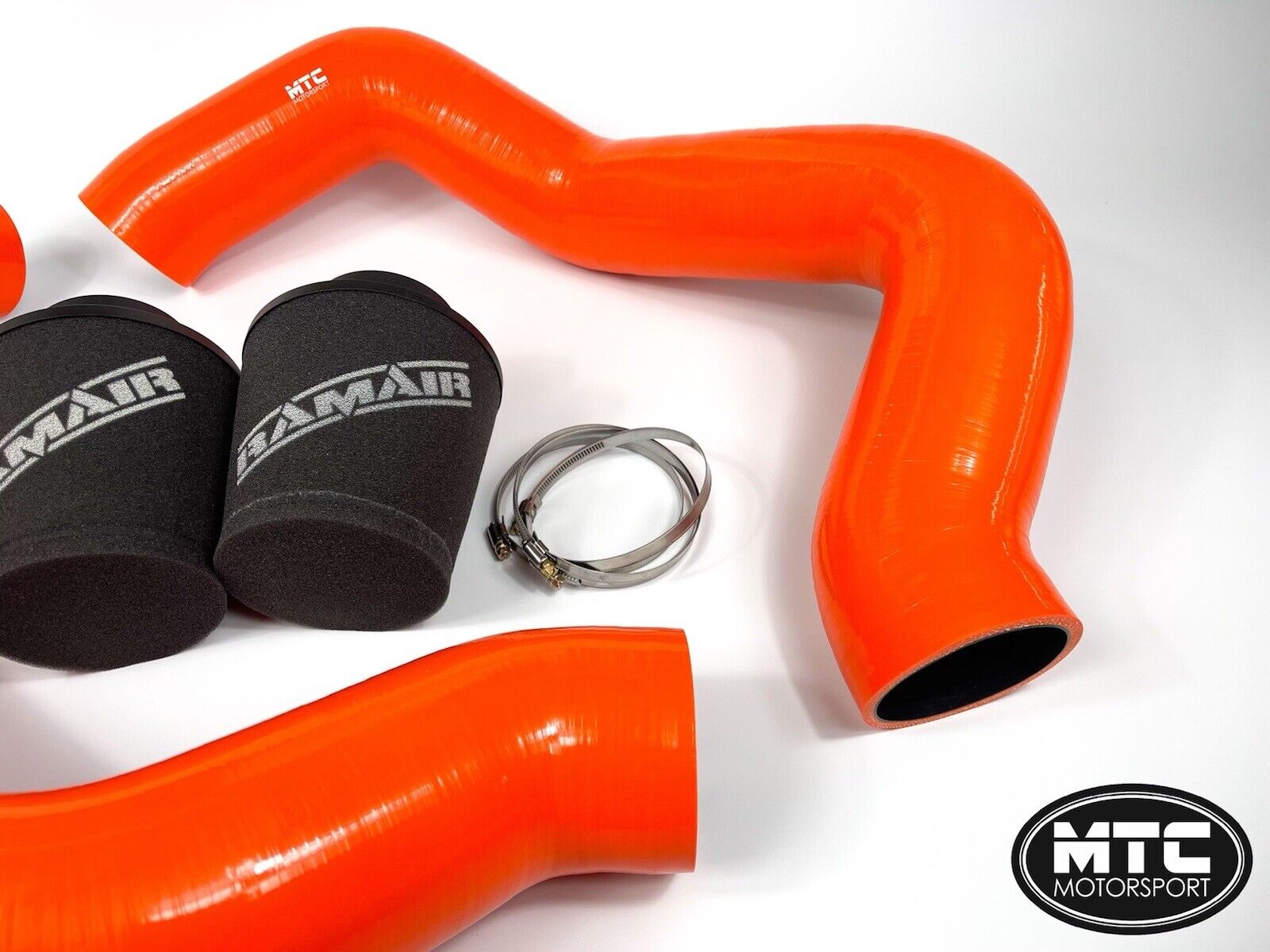 BMW M5 F90 Intake Hoses with Filter Cold Air Induction Kit M8 Orange | MTC Motorsport