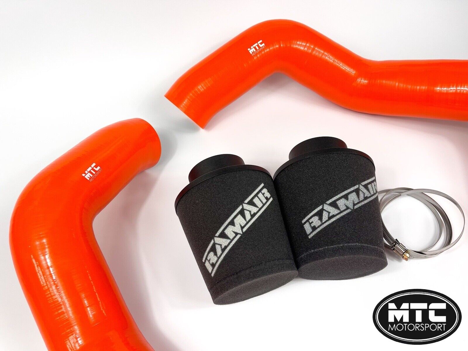 BMW M5 F90 Intake Hoses with Filter Cold Air Induction Kit M8 Orange | MTC Motorsport