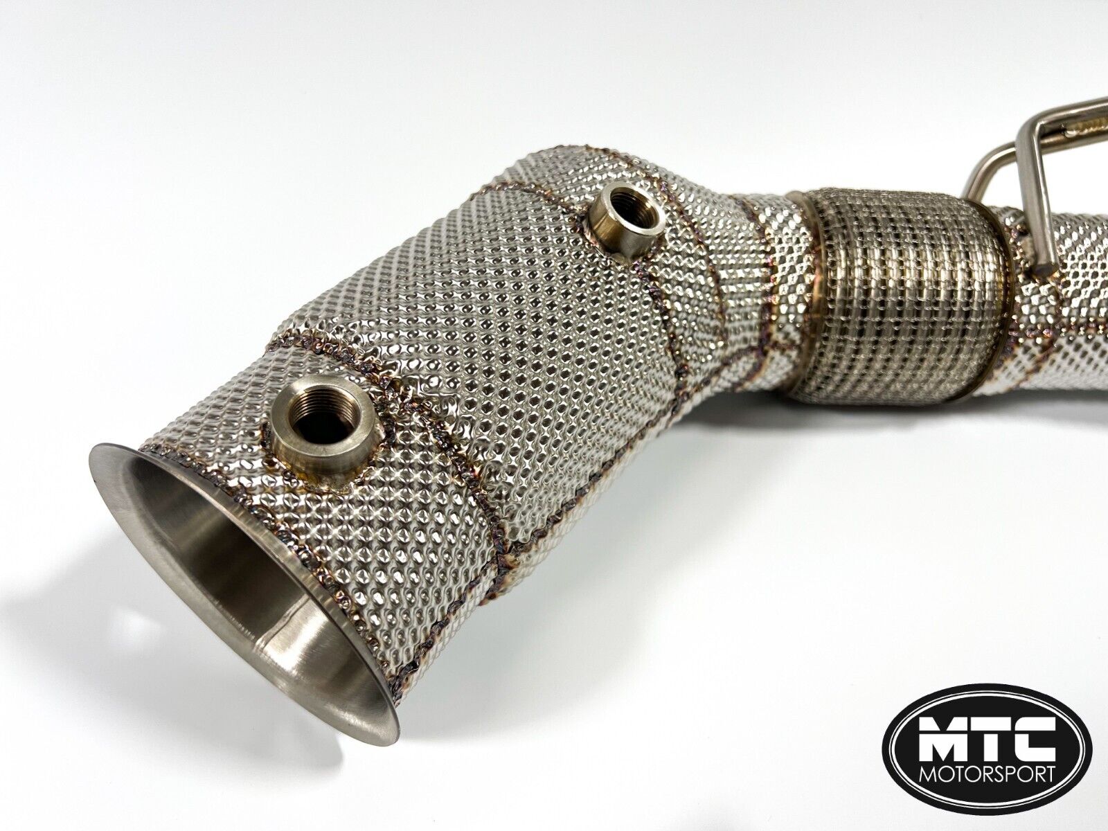 McLaren 540C 570S 570GT Downpipes with 200 Cell Hi-Flow Sports Cats & Heat Shield | MTC Motorsport