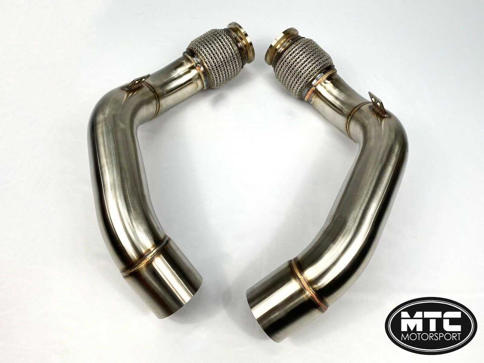 BMW F90 M5 Secondary Decat Downpipes 3” 2018- | MTC Motorsport