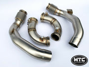 BMW M5 Competition Decat Downpipes S63M 3” 2018- | MTC Motorsport