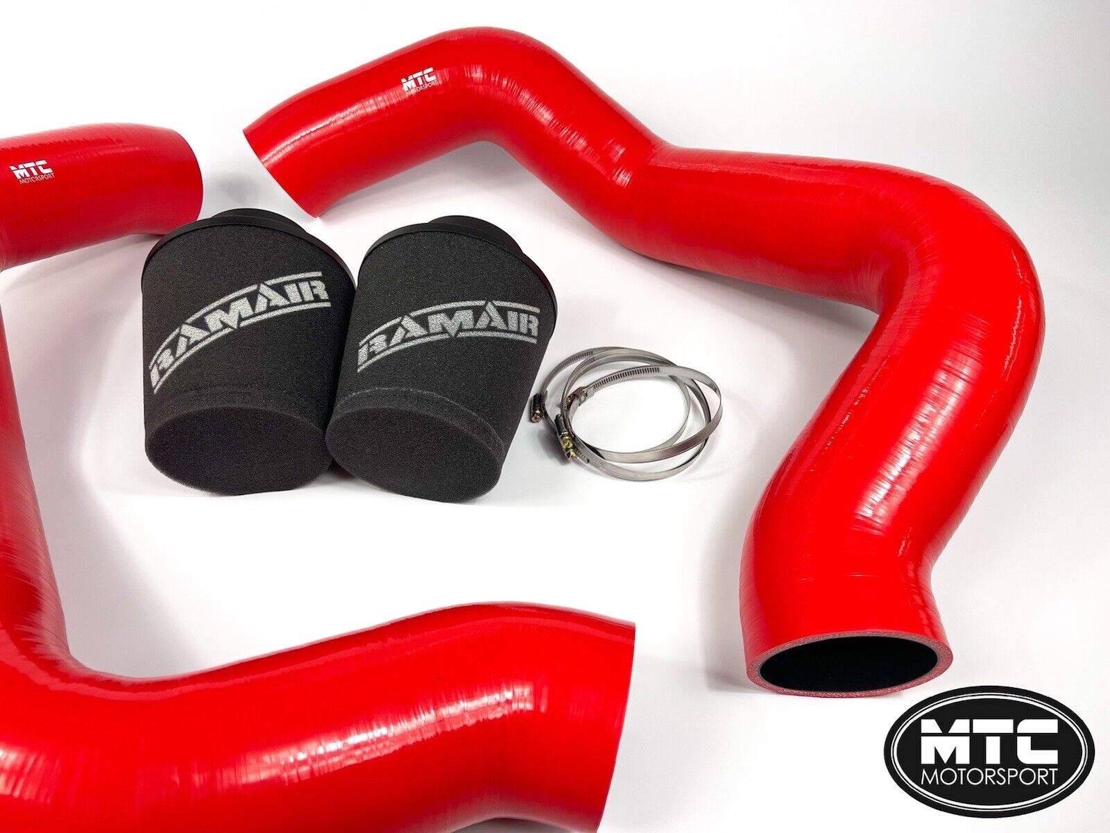 BMW M5 F90 Intake Hoses with Filter Cold Air Induction Kit M8 Red | MTC Motorsport