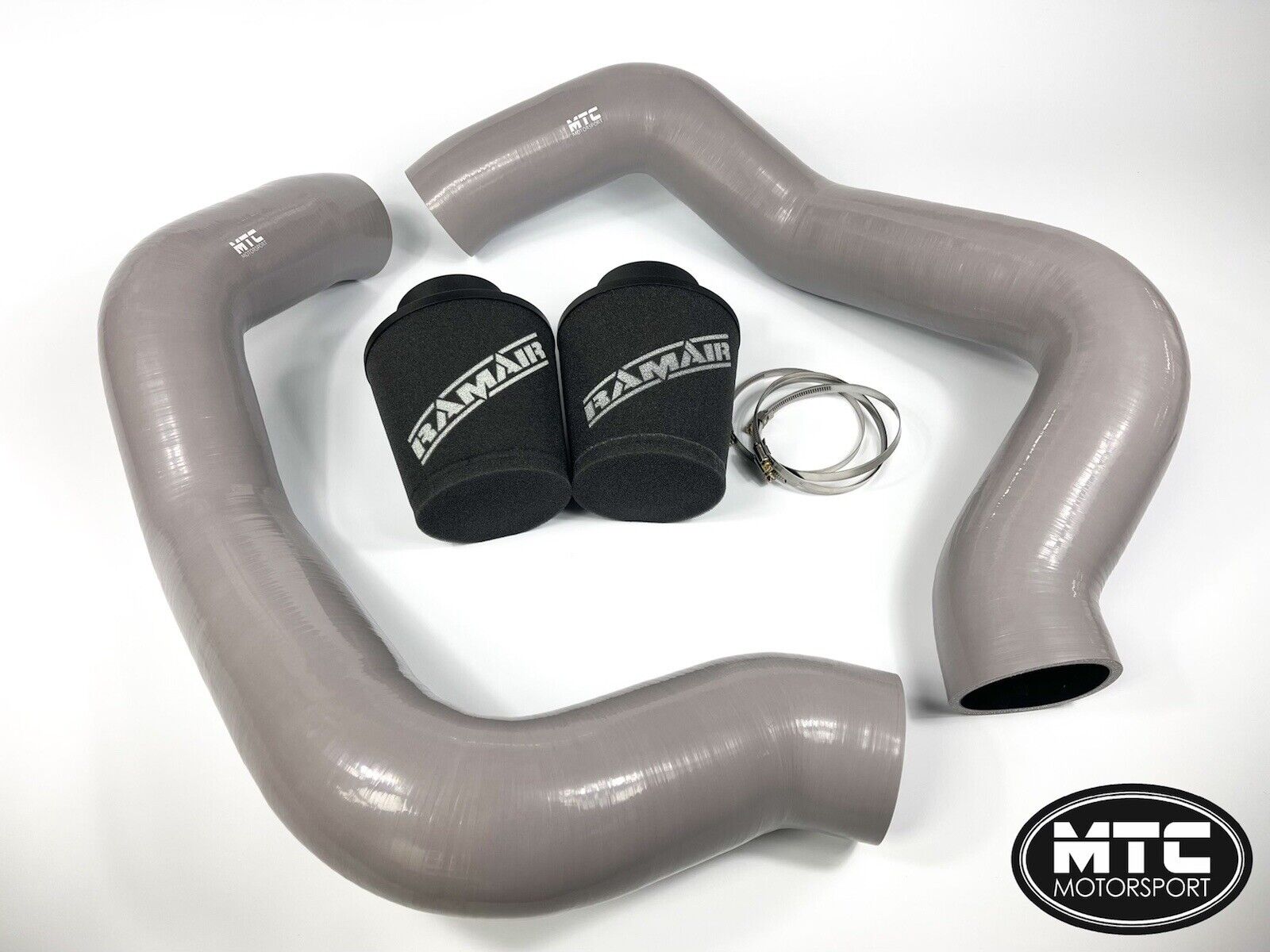 BMW M5 F90 Intake Hoses with Filter Cold Air Induction Kit M8 Grey | MTC Motorsport