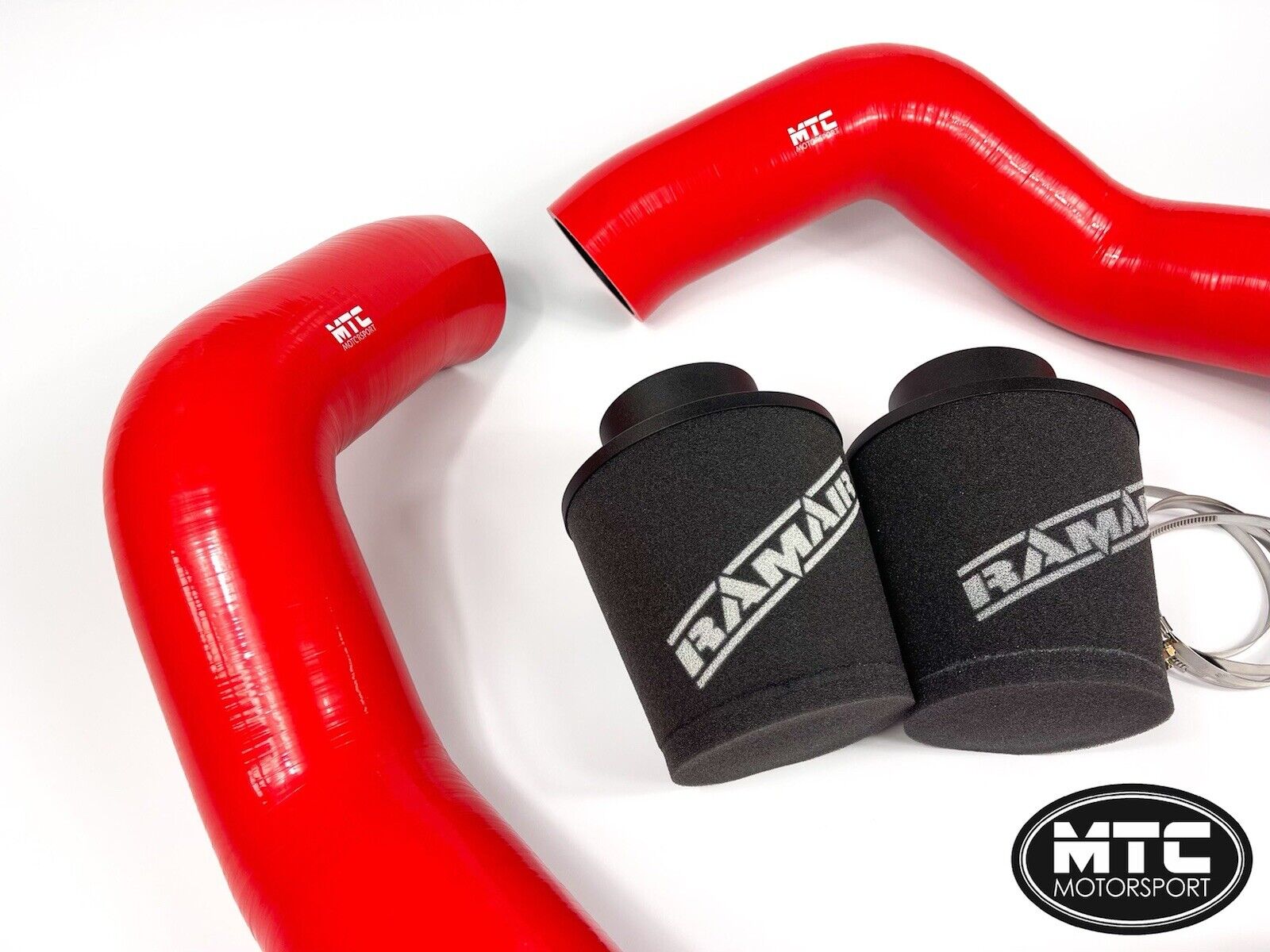 BMW M5 F90 Intake Hoses with Filter Cold Air Induction Kit M8 Red | MTC Motorsport