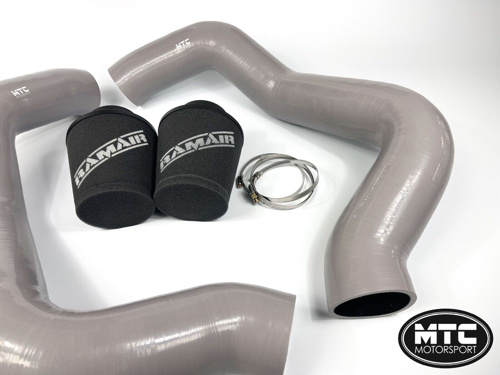 BMW M5 F90 Intake Hoses with Filter Cold Air Induction Kit M8 Grey | MTC Motorsport
