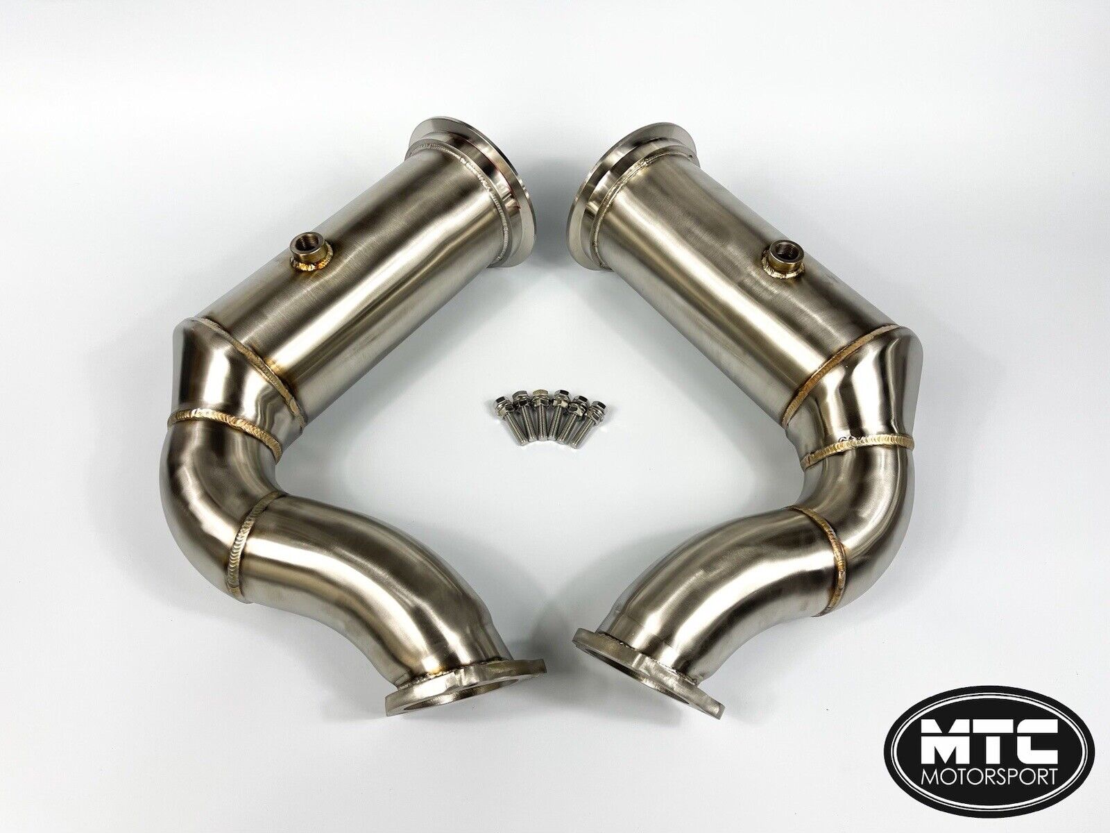 Porsche Cayenne 4.0L Turbo Downpipes with 200 Cell Hi-Flow Sports Cats 2018- | MTC Motorsport