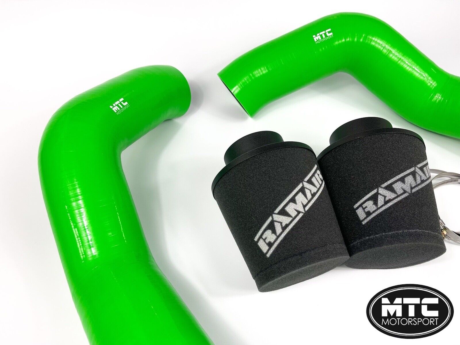 BMW M5 F90 Intake Hoses with Filter Cold Air Induction Kit M8 Green | MTC Motorsport
