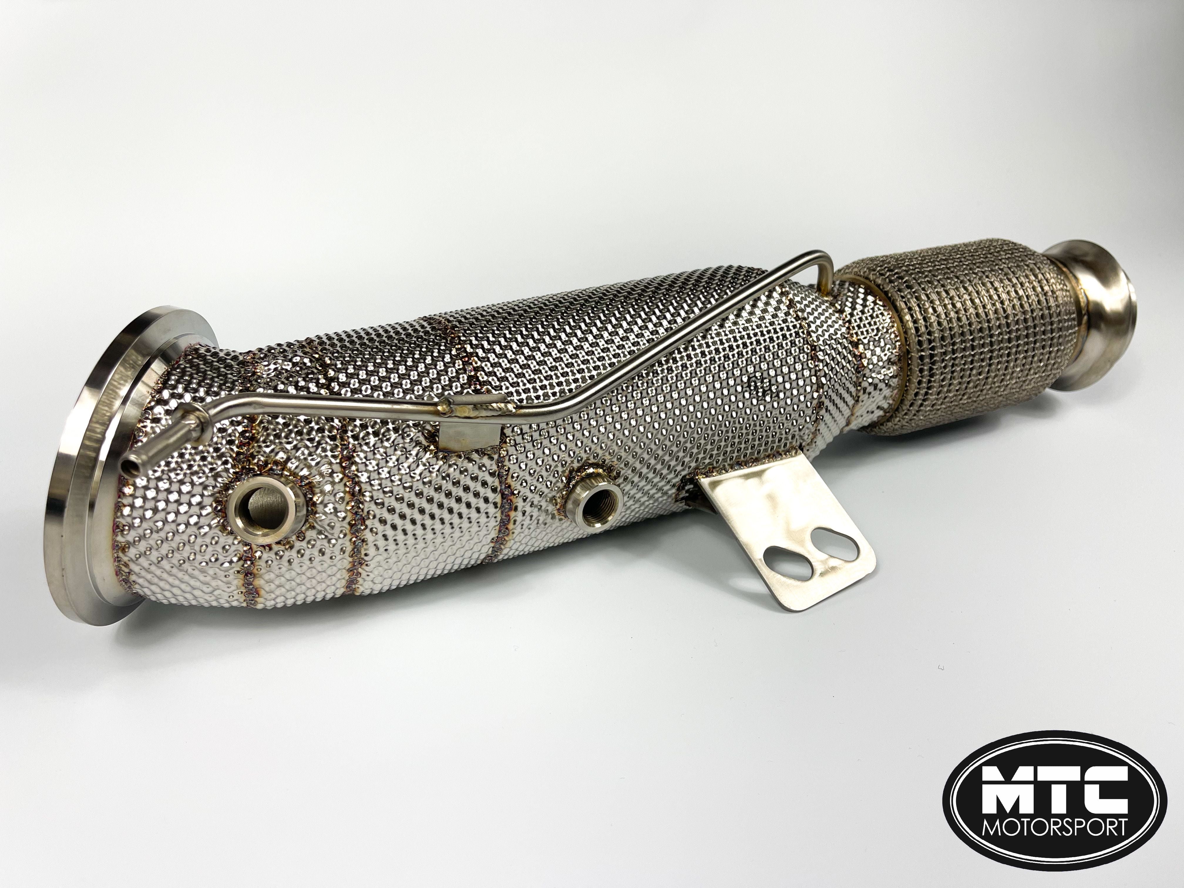 BMW 640i OPF Decat Downpipe with Heat Shield 740i 840i | MTC Motorsport