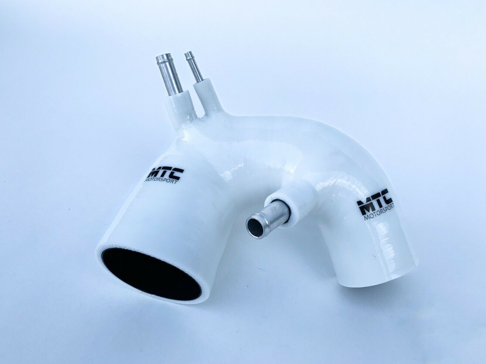 Fiat 500 Abarth T-Jet Silicone Intake Hose White IHI Turbo | MTC Motorsport
