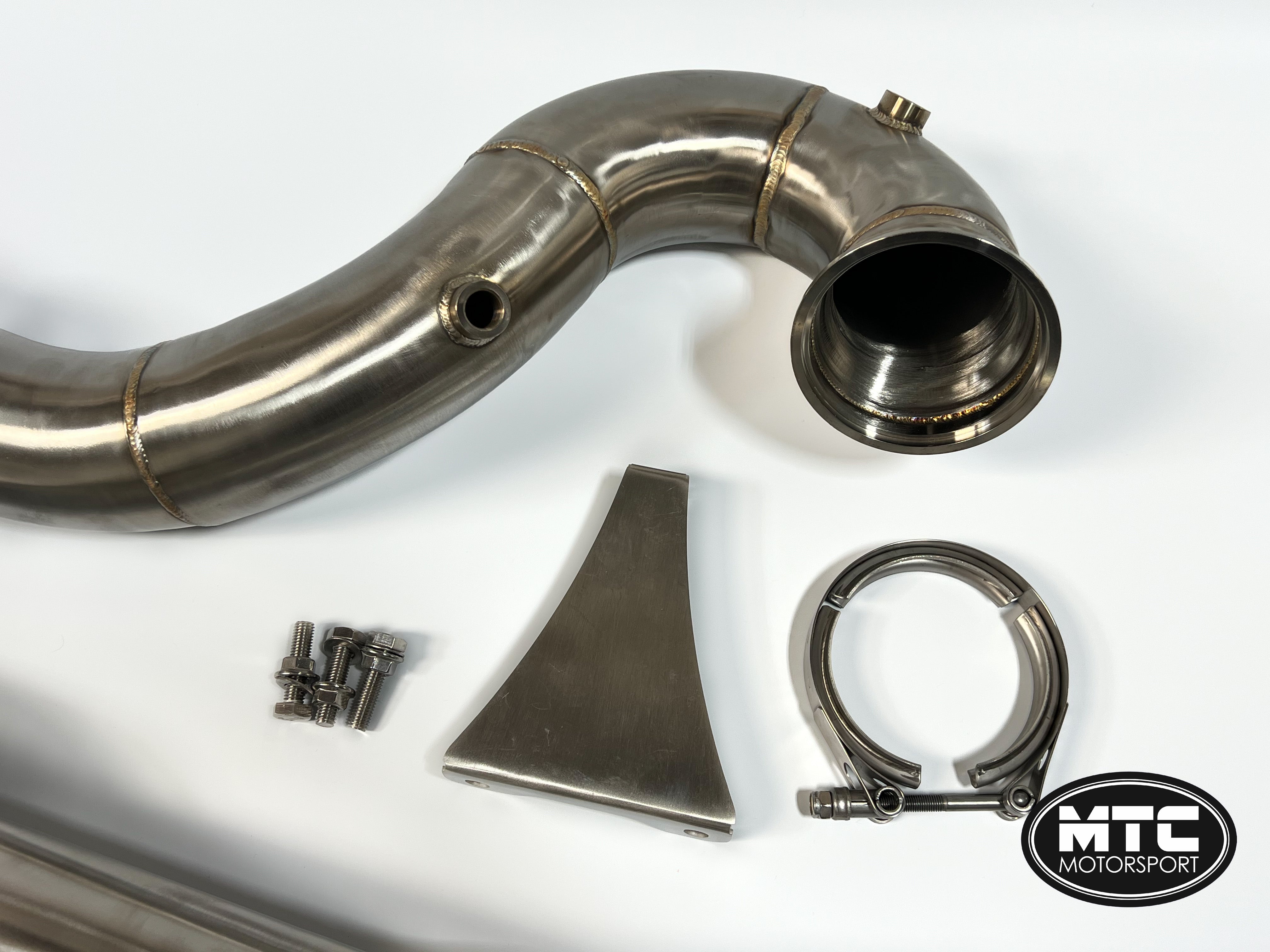 Audi RS3 8V Single Piece Decat Downpipe & Mid Pipe 2017- 3.5”