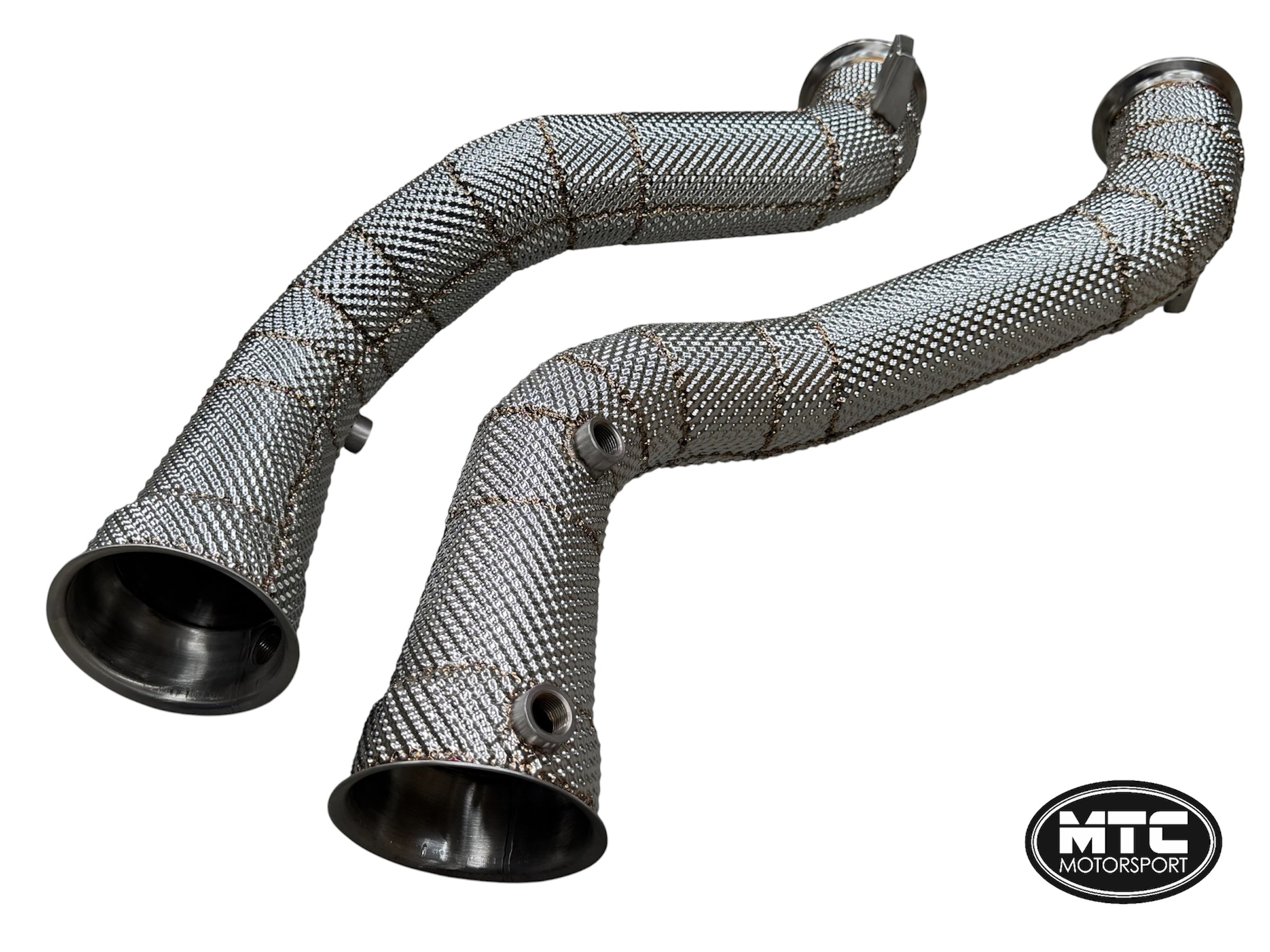 McLaren GT 4.0L Decat Downpipes with Heat Shield | MTC Motorsport