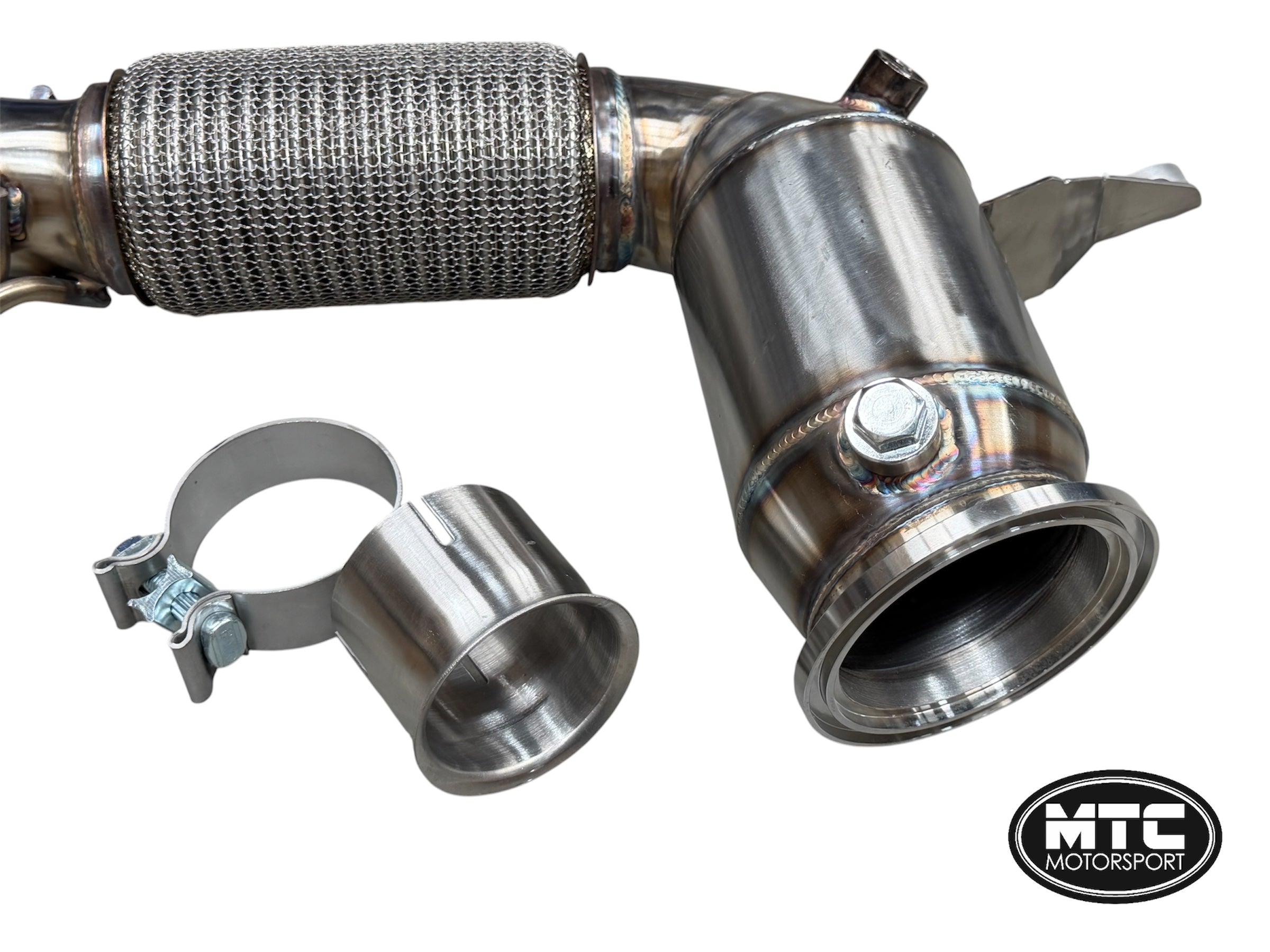 BMW M135i M235i F40 F44 Downpipe 200 Cell Hi-Flow Sports Cat | MTC Motorsport