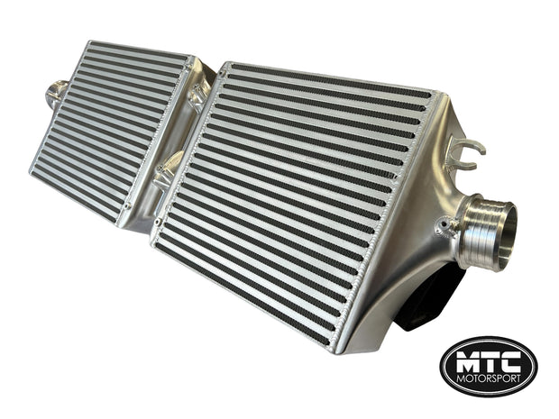 Porsche 911 Turbo S 992 Twin Intercoolers 2019- Billet End Tanks & Carbon Air Ducts | MTC Motorsport