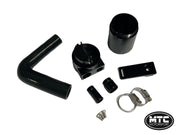 MTC MOTORSPORT BMW M3 M4 F80 F82 S55 OIL CATCH TANK KIT AND HOSE BAFFLED M2 COMP