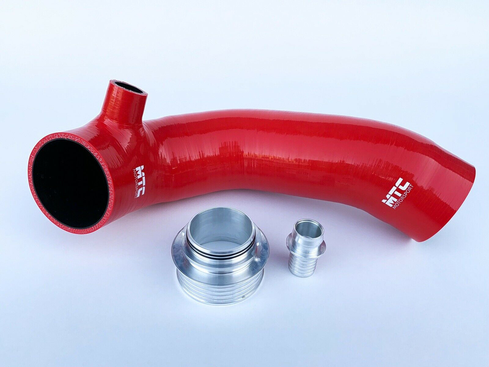 Intake Inlet Hose | Turbo Elbow Pipe Seat Leon Octavia 2.0T Red | MTC Motorsport