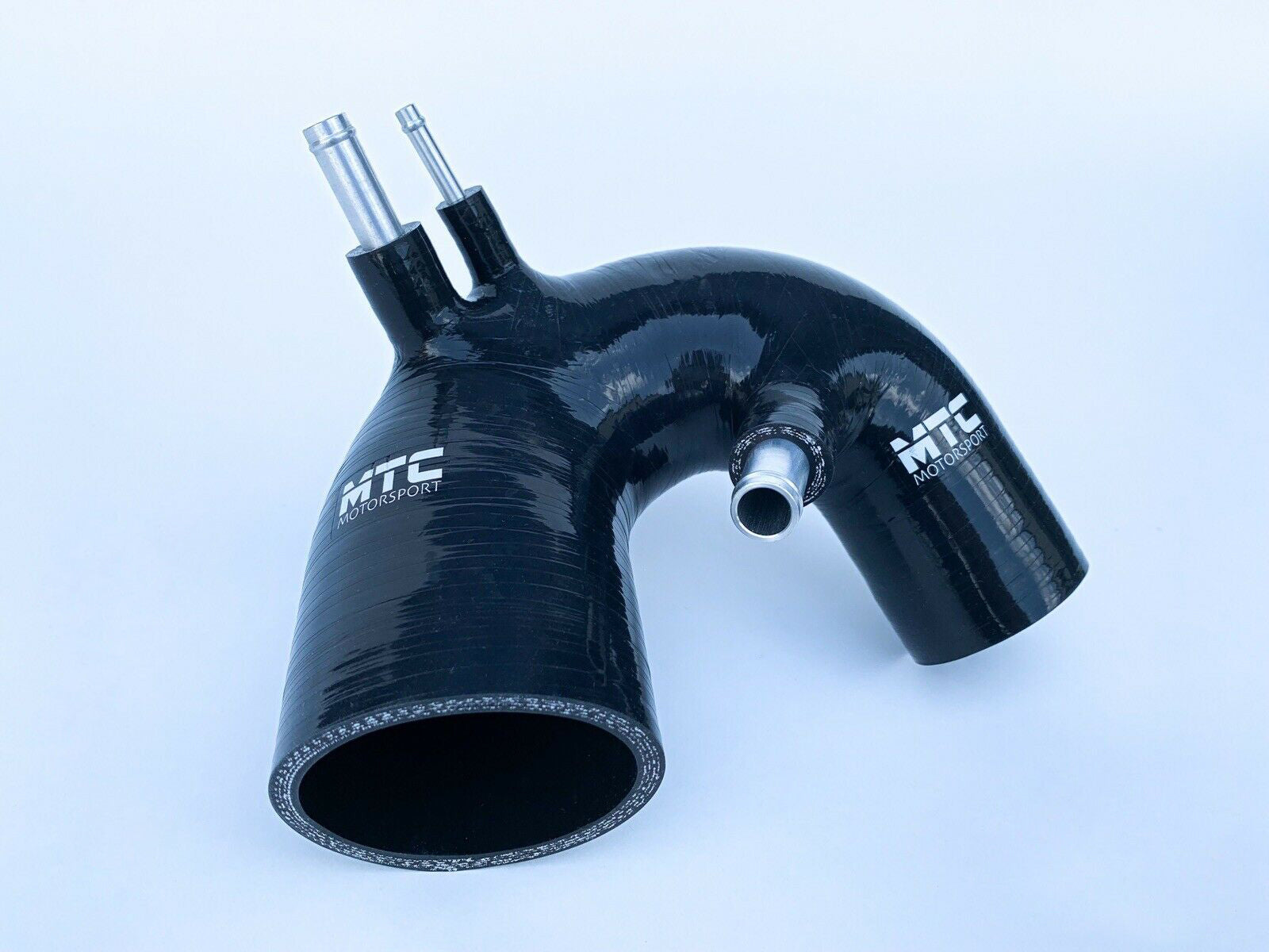 Fiat 500 Abarth T-Jet Silicone Intake Hose Black IHI Turbo | MTC Motorsport