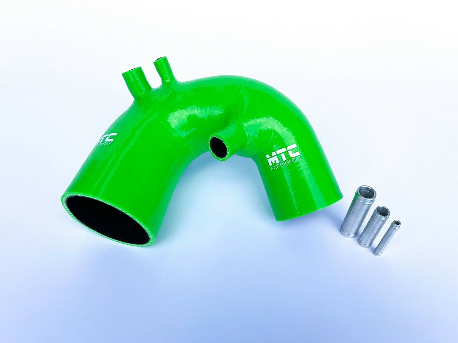 Fiat 500 Abarth T-Jet Silicone Intake Hose Green IHI Turbo | MTC Motorsport