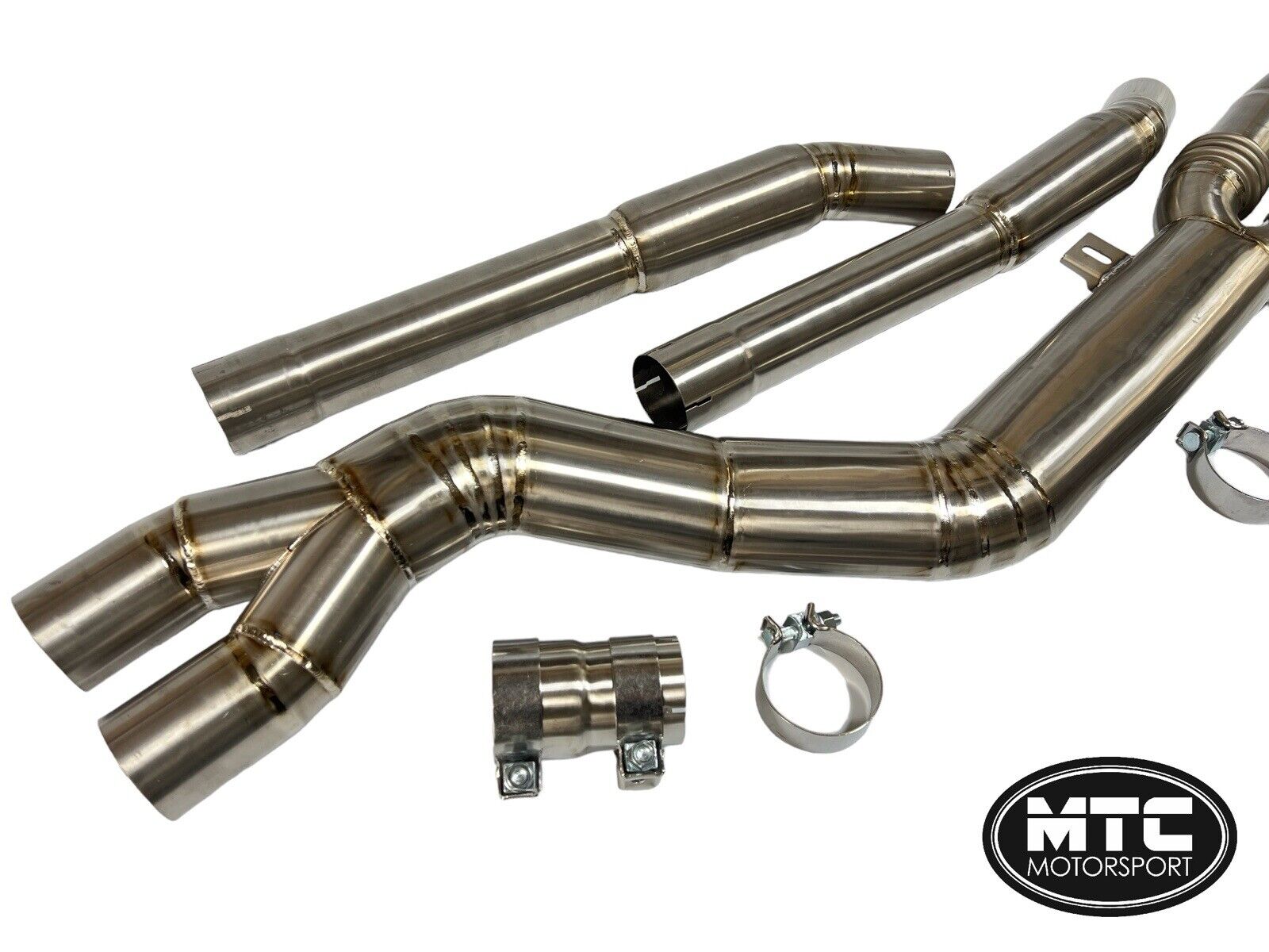 MTC MOTORSPORT BMW G80 G82 M3 M4 CATBACK EXHAUST MIDPIPE TITANIUM 3.5”