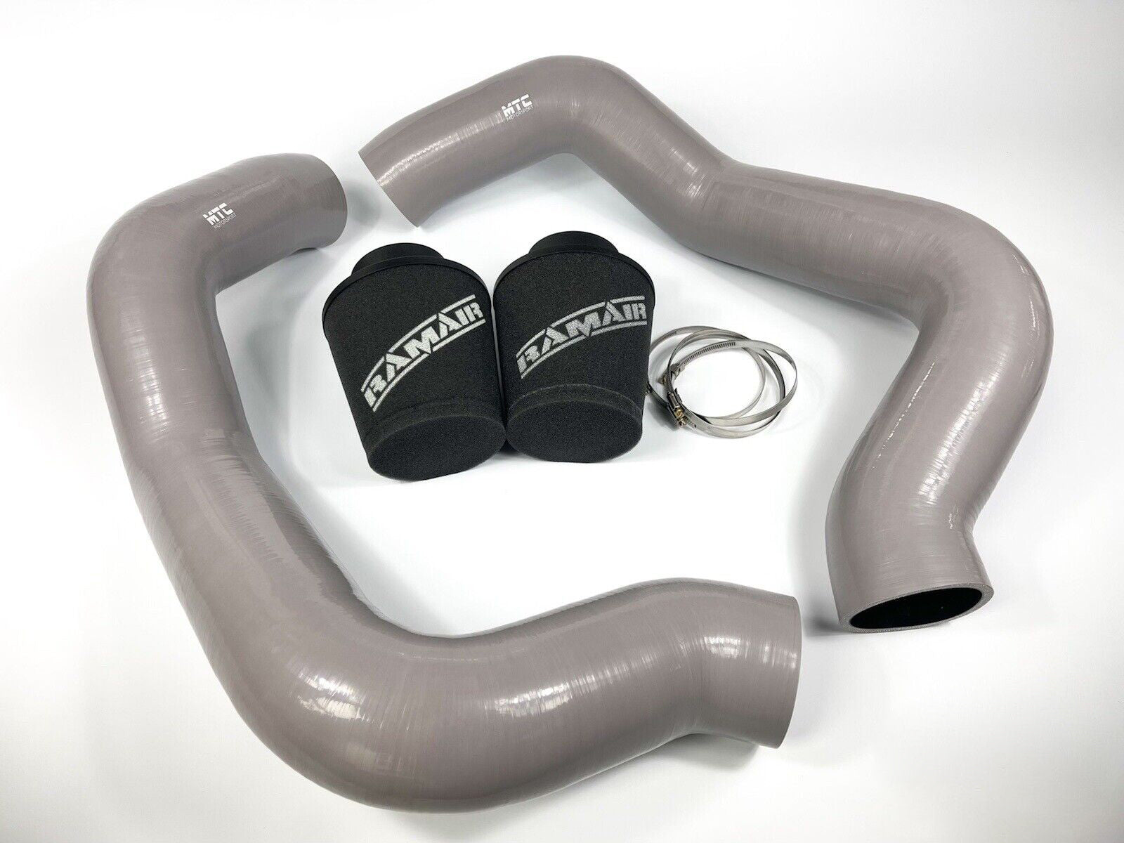 BMW M5 F90 Intake Hoses with Filter Cold Air Induction Kit M8 Grey | MTC Motorsport