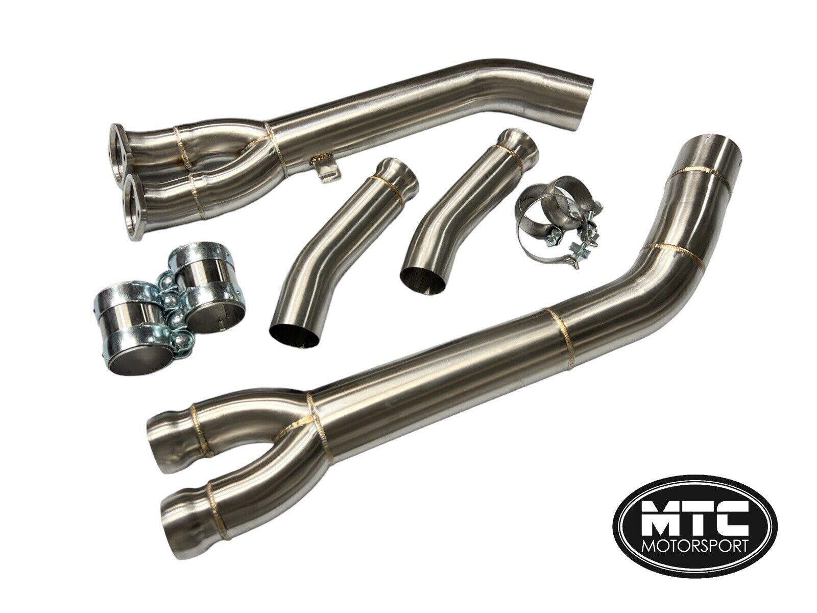 MTC MOTORSPORT BMW X3M X4M CATBACK EXHAUST MIDPIPE STAINLESS STEEL 3.5” 2019-21