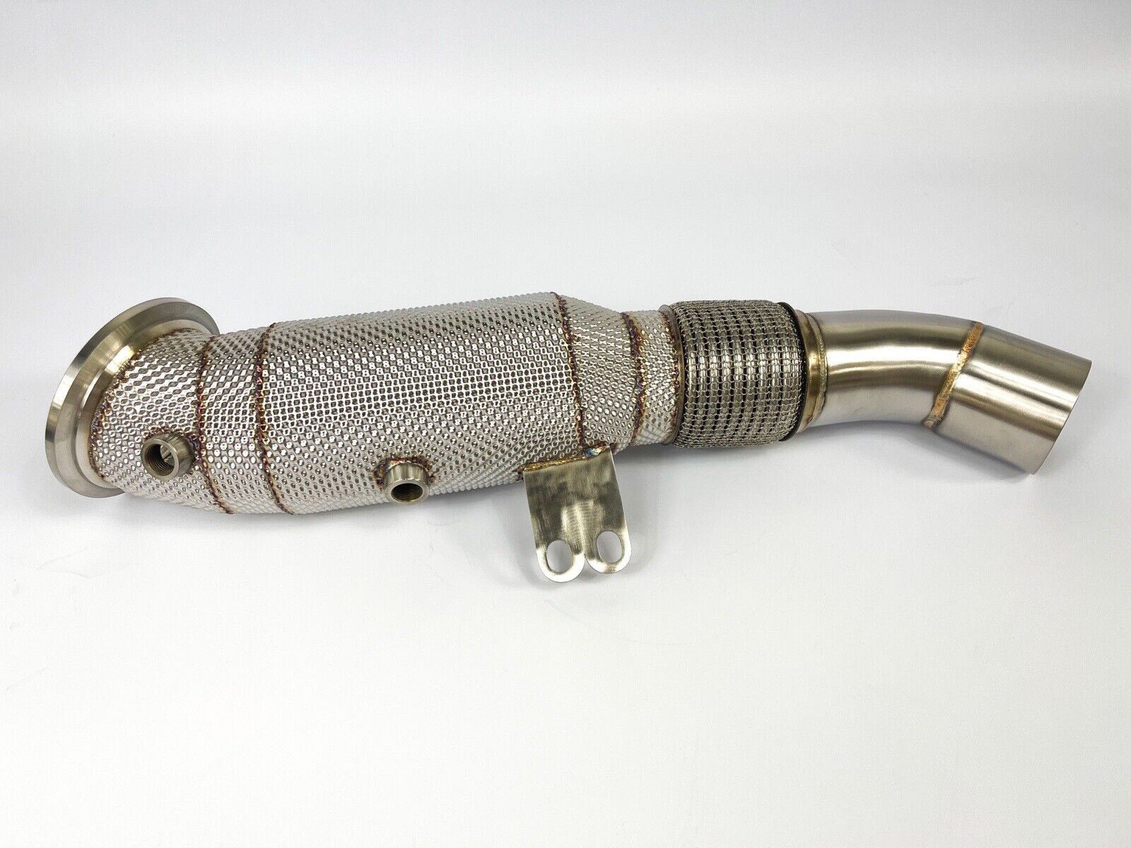 BMW 340i 440i B58 Downpipe with 200 Cell Hi-Flow Sport Cat & Heat Shield