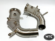 PORSCHE GTS 992 DOWNPIPES WITH 200 CELL HIFLOW SPORTS CATS HEAT SHIELD