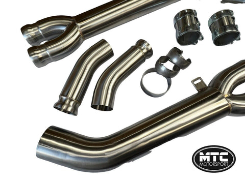 MTC MOTORSPORT BMW M2 G87 SINGLE MIDPIPE CATBACK EXHAUST STAINLESS STEEL 2023-