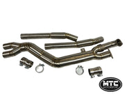 MTC MOTORSPORT BMW G80 G82 M3 M4 CATBACK EXHAUST MIDPIPE TITANIUM 3.5”