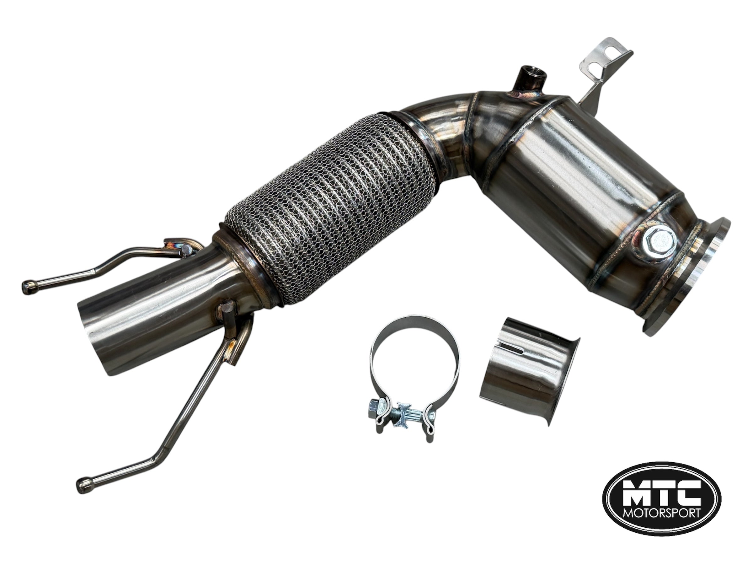 BMW M135i M235i F40 F44 Downpipe 200 Cell Hi-Flow Sports Cat | MTC Motorsport
