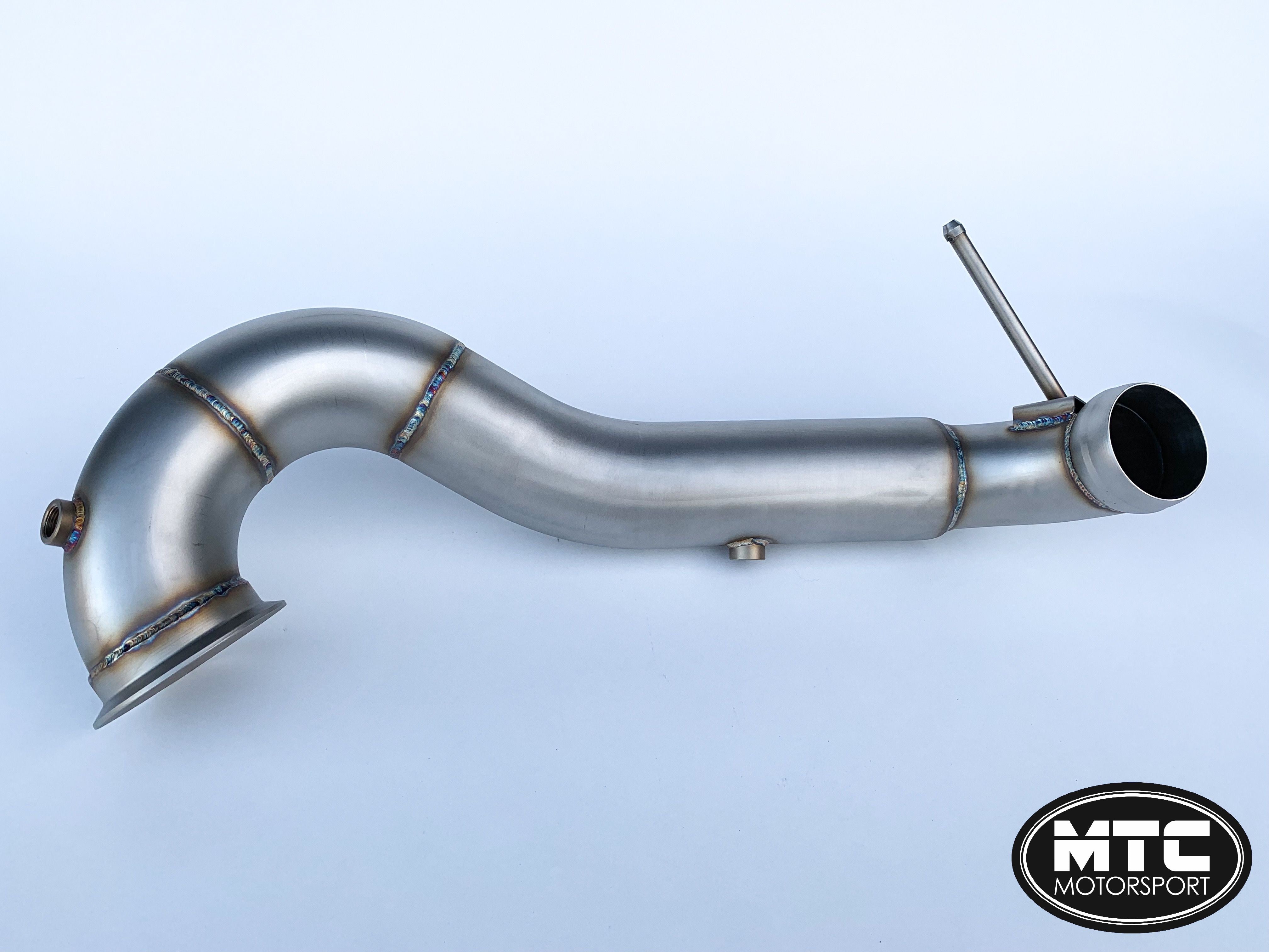 Mercedes A45 3.5” Decat Downpipe CLA45 GLA45 AMG 2013- W176 | MTC Motorsport