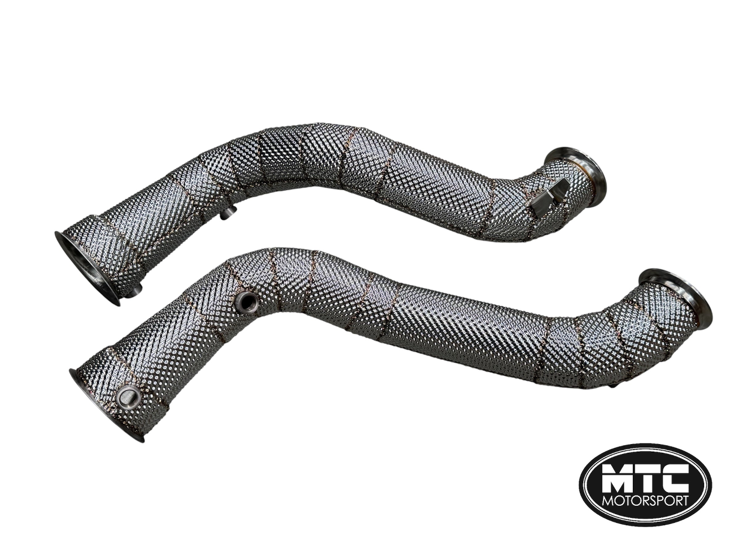 McLaren GT 4.0L Decat Downpipes with Heat Shield | MTC Motorsport