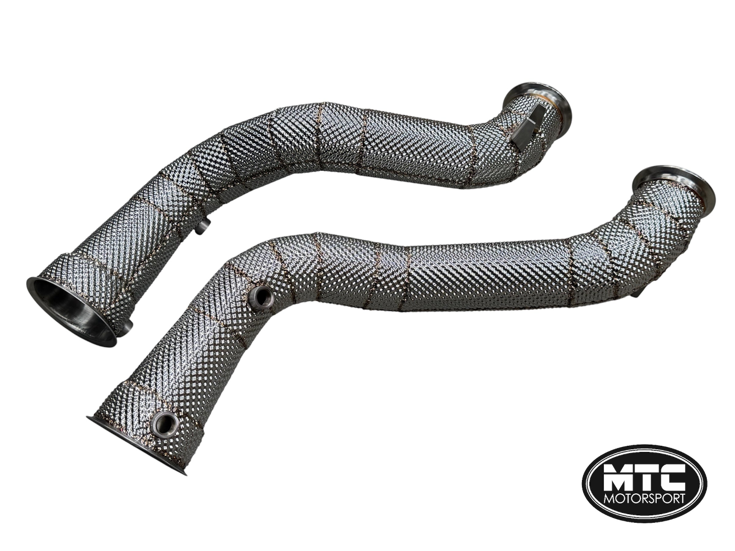 McLaren GT 4.0L Decat Downpipes with Heat Shield | MTC Motorsport