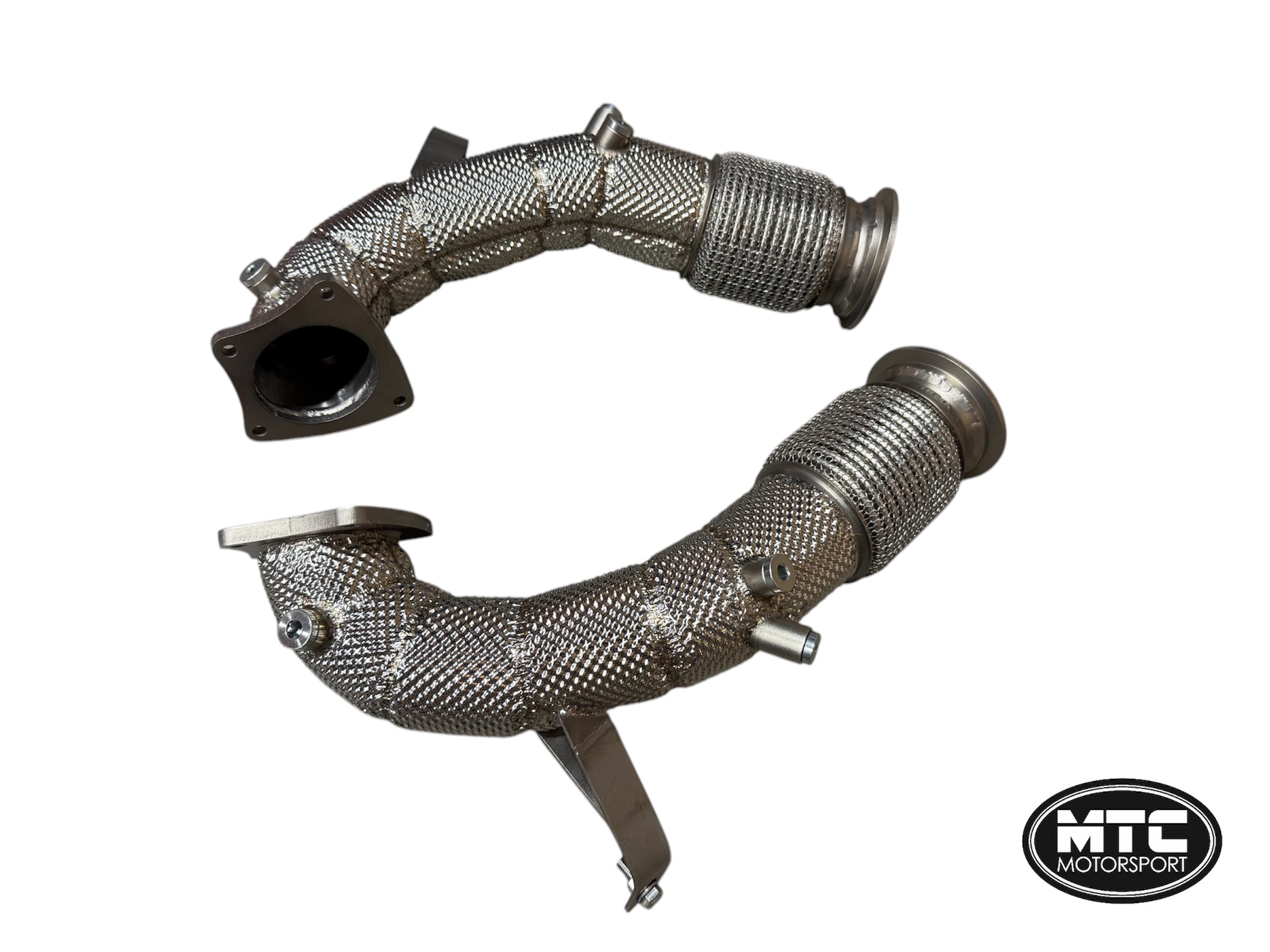 AUDI R8 V10 GEN 2 2020- GPF/OPF Delete Pipes With Heat Shield - MTC MOTORSPORT