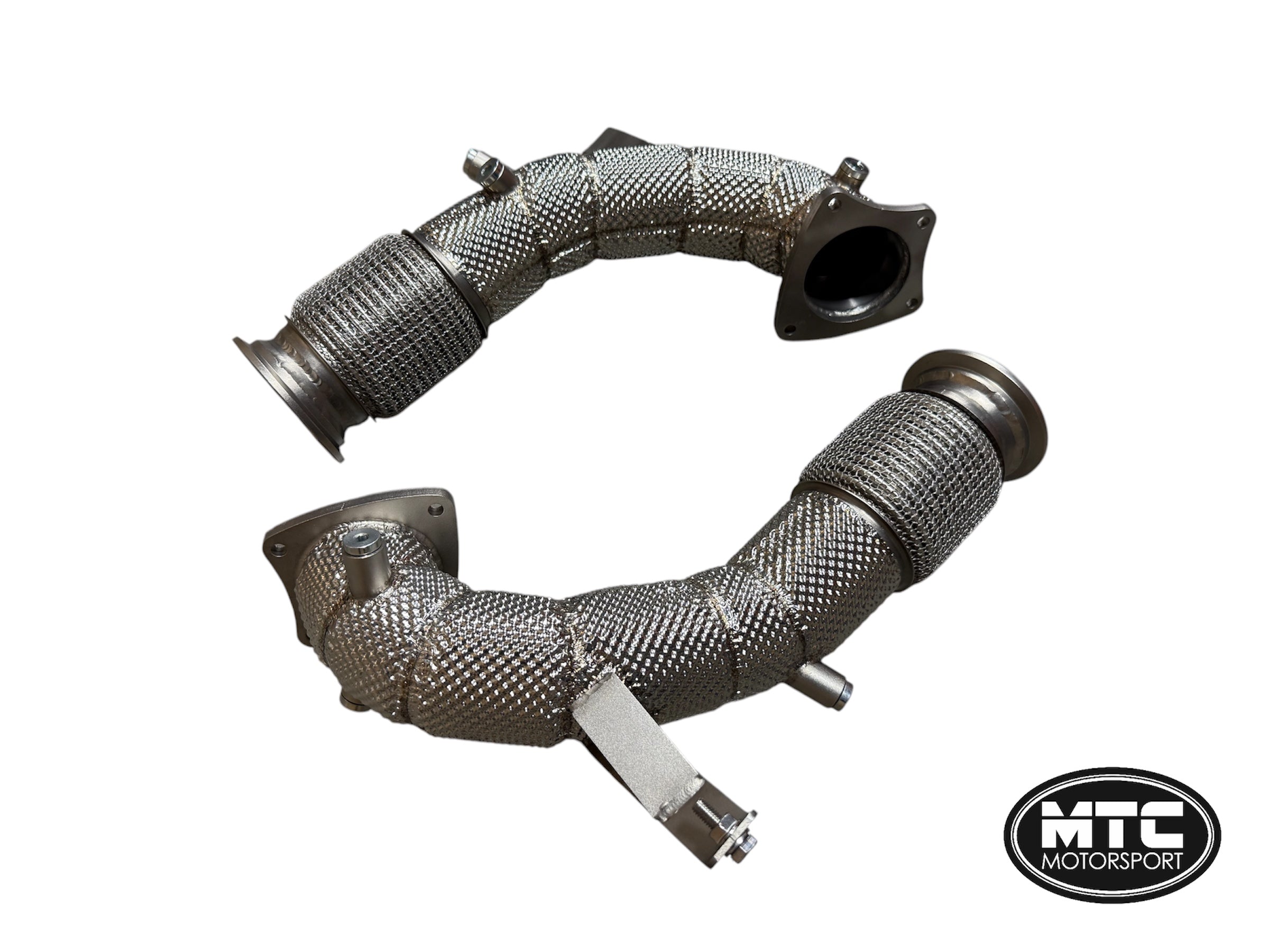 AUDI R8 V10 GEN 2 2020- GPF/OPF Delete Pipes With Heat Shield - MTC MOTORSPORT