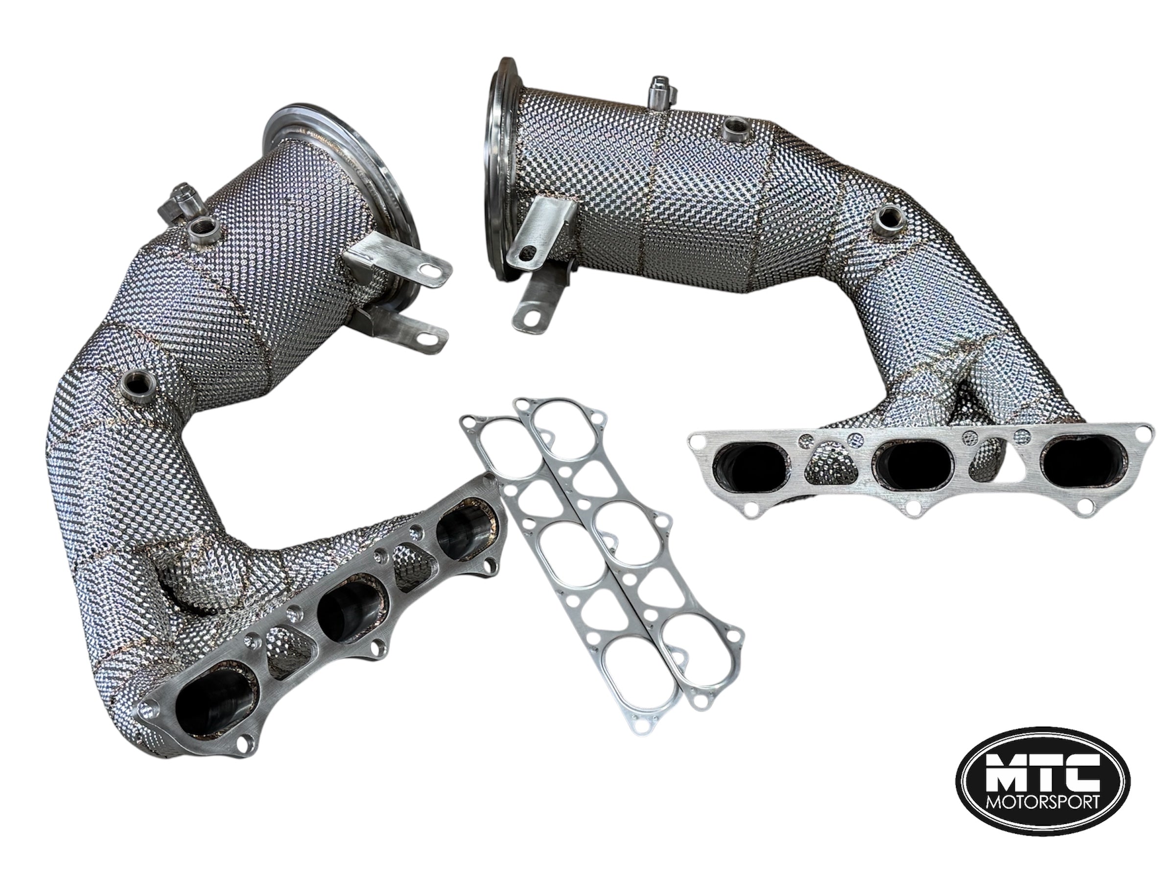 Porsche 992 GT3 GT3RS Headers & Decat Downpipes With Full Heat Shield | MTC Motorsport