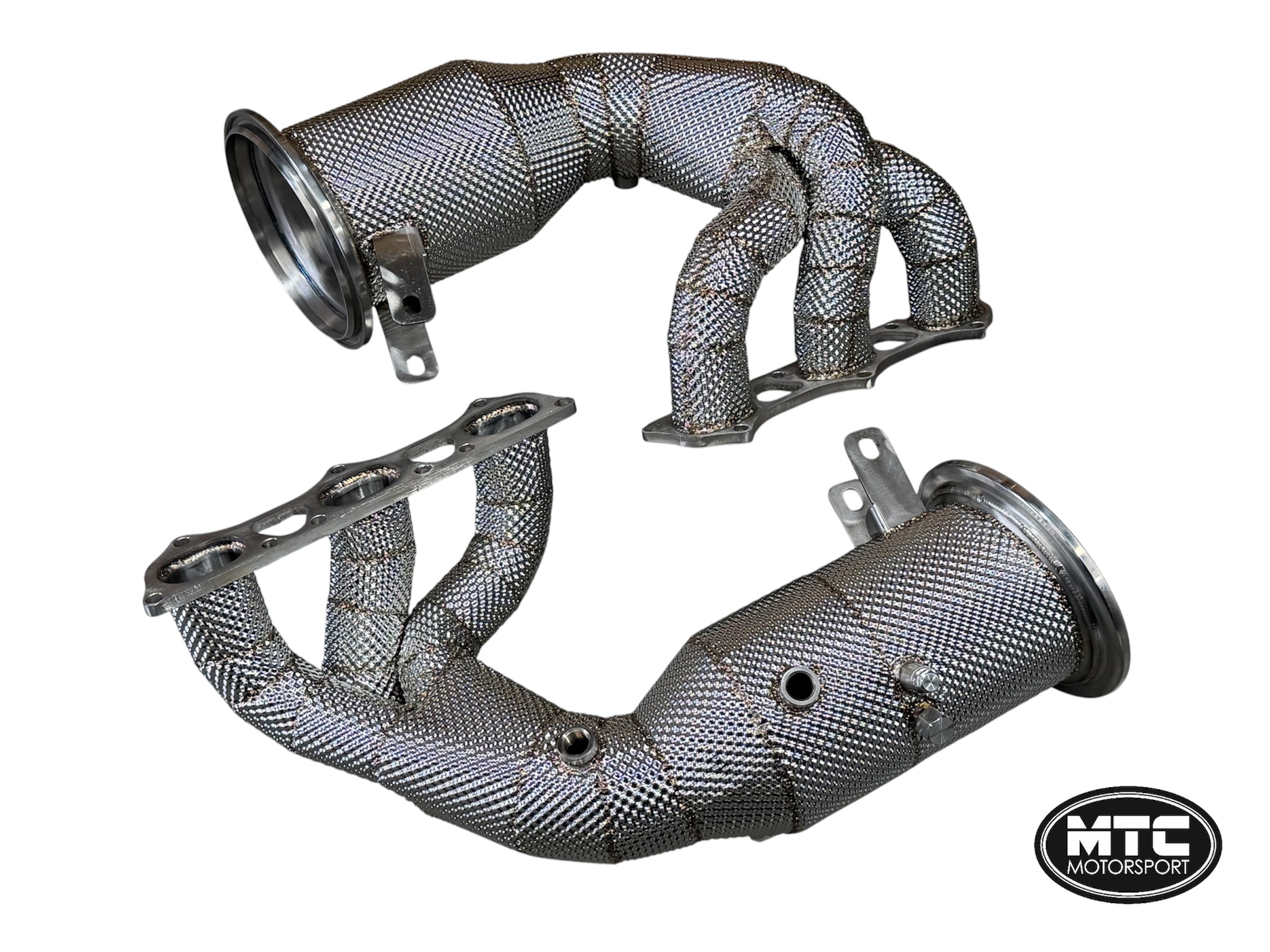 Porsche 992 GT3 GT3RS Headers With 200 Cell Sports Cats & Full Heat Shield | MTC Motorsport